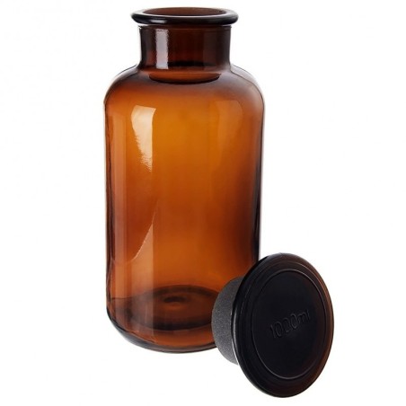 Säilituspurk klaas pruun korgiga 1 l | FreshDesign.ee