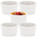 Valged portselanist küpsetusnõud 7 cm, 5 tk. | FreshDesign.ee