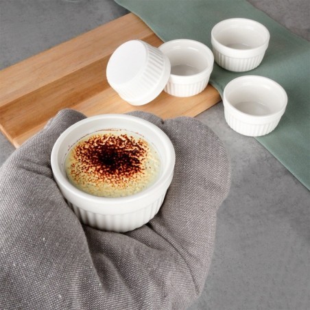 Valged portselanist küpsetusnõud 7 cm, 5 tk. | FreshDesign.ee