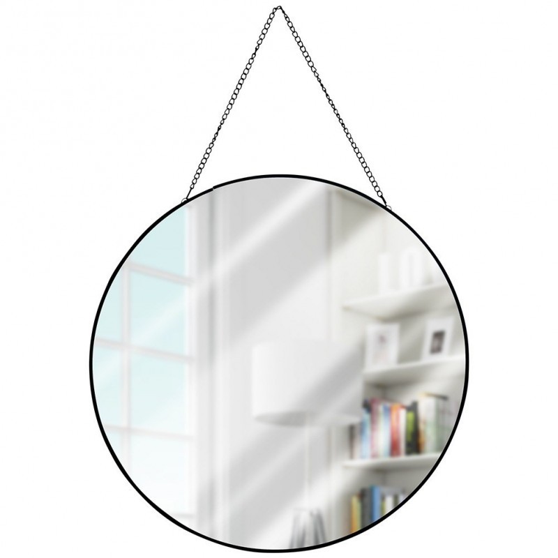 Seinapeegel must ümmargune 29 cm | FreshDesign.ee
