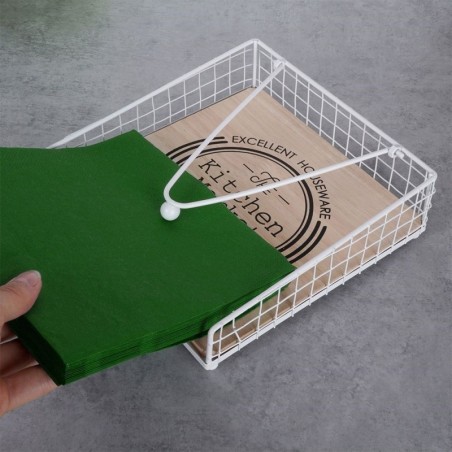 Valge metallist salvrätikuhoidja pressiga ... | FreshDesign.ee