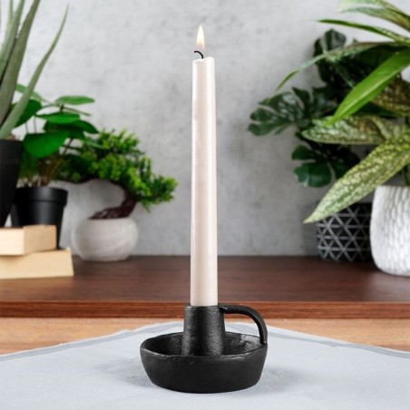 Alumiiniumist küünlajalg must 10x6 cm