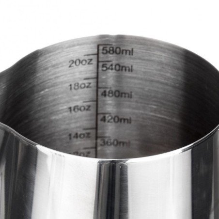 Terasest piimakann koos mõõtetopsiga 580 ml | FreshDesign.ee