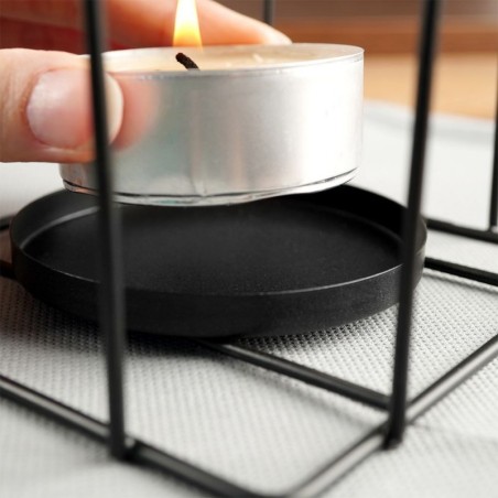 Küünlalatern metallist must 25 cm | FreshDesign.ee