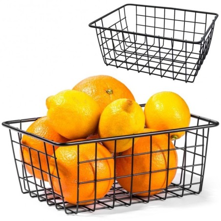 Puuviljakorv metallist must | FreshDesign.ee