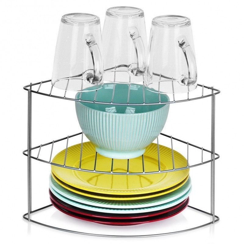 Köögiriiul metallist hall nurk 23x23x21,5 cm | FreshDesign.ee