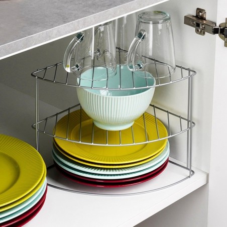 Köögiriiul metallist hall nurk 23x23x21,5 cm