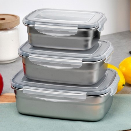 Terasest toidunõu kaane ja tihendiga 500 ml | FreshDesign.ee