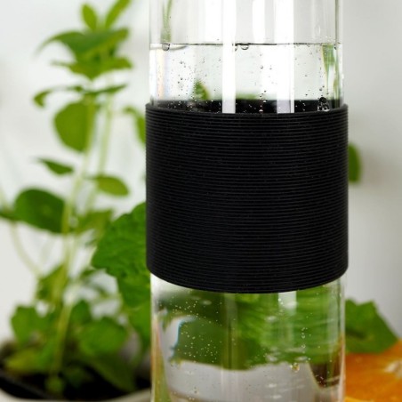 Klaasist veepudel must 600 ml | FreshDesign.ee