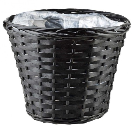 Punutud lillepoti kate must 30x25 cm | FreshDesign.ee