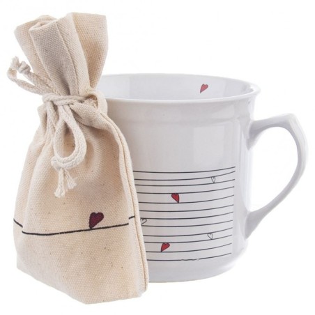 Keraamiline kruus kotiga, valge, SÜDA, 700 ml | FreshDesign.ee