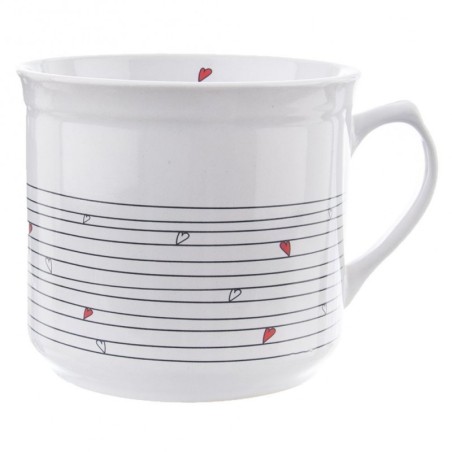 Keraamiline kruus kotiga, valge, SÜDA, 700 ml | FreshDesign.ee