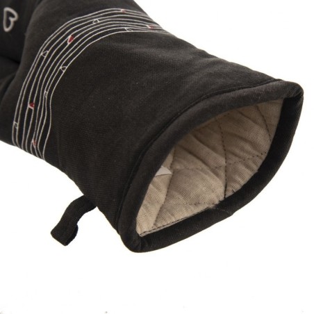 Must puuvillane magnetiga ahjukinnas HEART 30 cm | FreshDesign.ee