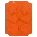 Silikoonist küpsisevorm, oranž, jõulud | FreshDesign.ee