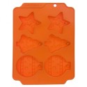 Silikoonist küpsisevorm, oranž, jõulud | FreshDesign.ee