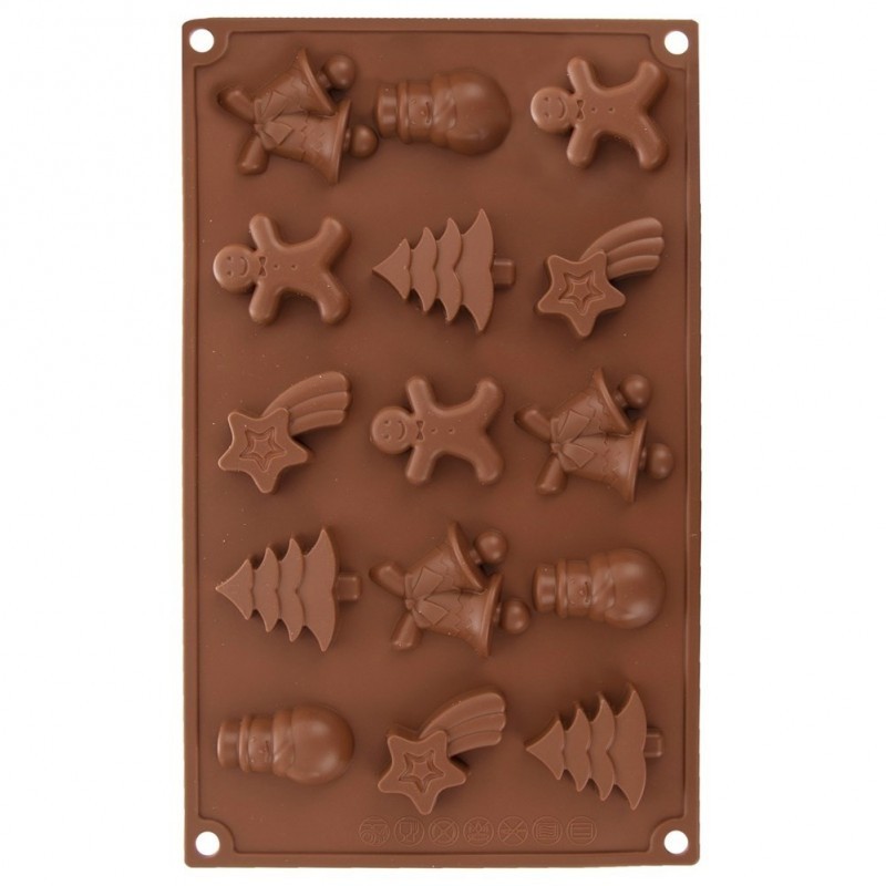 Silikoonist küpsisevorm, pruun, jõulud | FreshDesign.ee