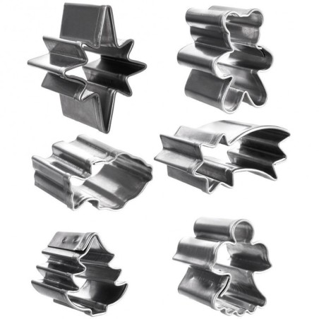 Terasest küpsisevormid Jõulud 2 cm 6 tk. | FreshDesign.ee