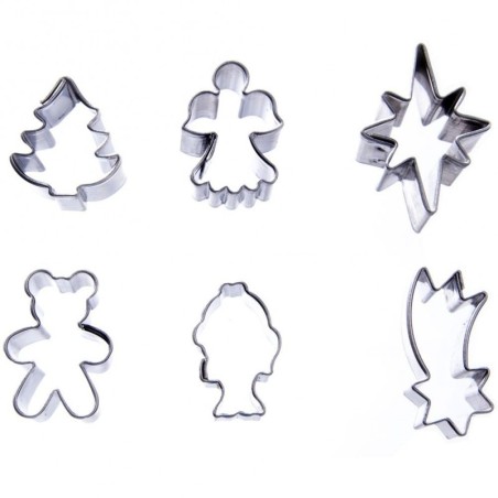 Terasest küpsisevormid Jõulud 2 cm 6 tk. | FreshDesign.ee