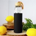 Klaasist veepudel silikoonkaanega 600 ml | FreshDesign.ee