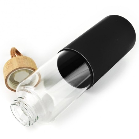 Klaasist veepudel silikoonkaanega 600 ml | FreshDesign.ee