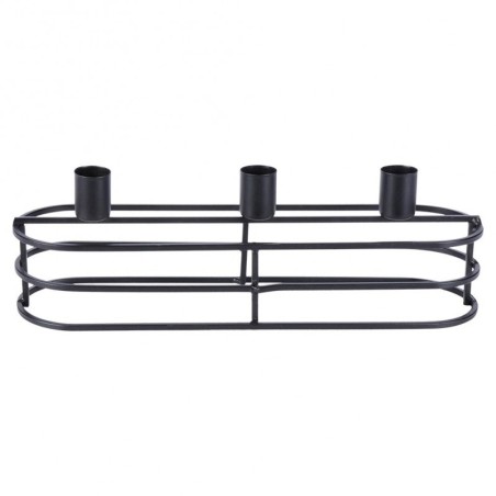 Must metallist küünlajalg 3 küünlale 29,5x... | FreshDesign.ee