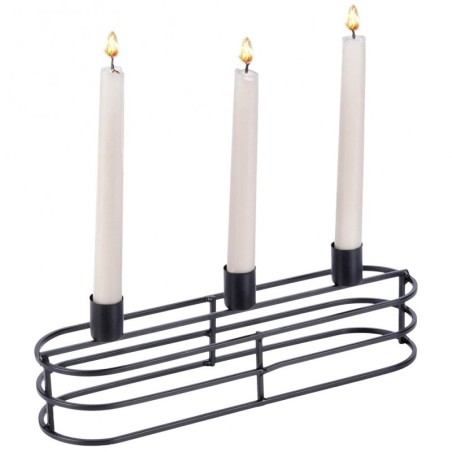 Must metallist küünlajalg 3 küünlale 29,5x... | FreshDesign.ee