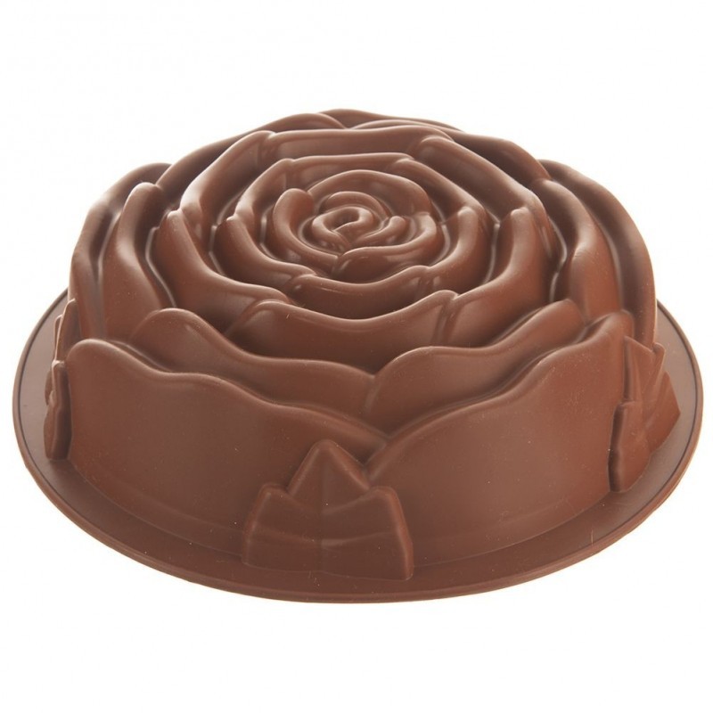 Silikoonist koogivorm, roos pruun, 25 cm | FreshDesign.ee