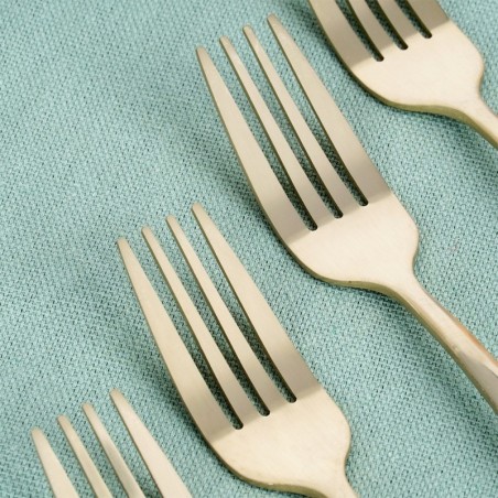 Terasest magustoidukahvlid, kuld, 4 tk. | FreshDesign.ee