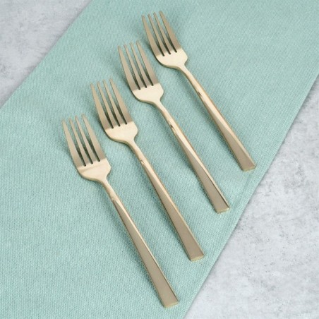 Terasest magustoidukahvlid, kuld, 4 tk. | FreshDesign.ee