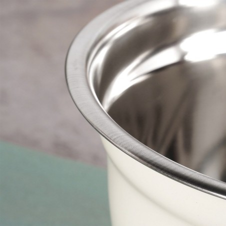 Valge terasest köögikauss 22 cm, 2,6 l | FreshDesign.ee