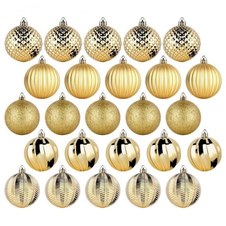 Purunemiskindlad jõuluehted, kuld, 6 cm, 25 tk. | FreshDesign.ee