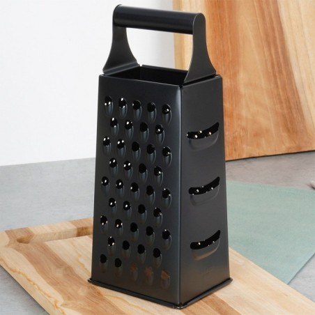 Köögiriiv, teras, must, 4-poolne, 25 cm