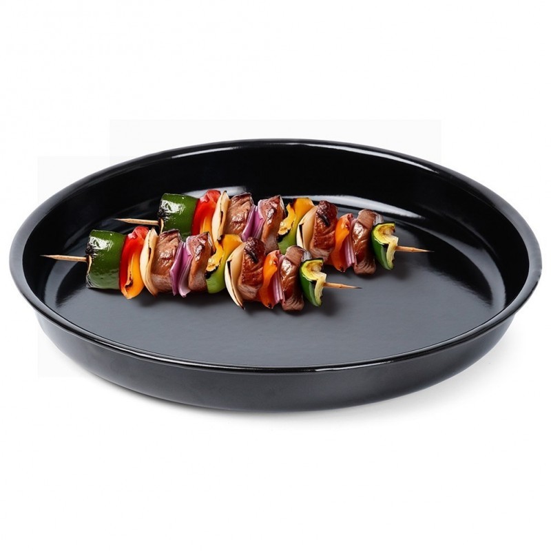 Ümmargune terasest grillpann, must, 26,5 cm | FreshDesign.ee