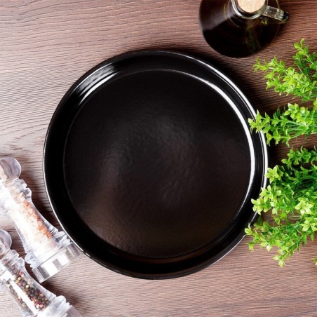 Ümmargune terasest grillpann, must, 26,5 cm | FreshDesign.ee