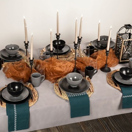 Õhtusöögitaldrik keraamiline must ALFA 27,5 cm | FreshDesign.ee