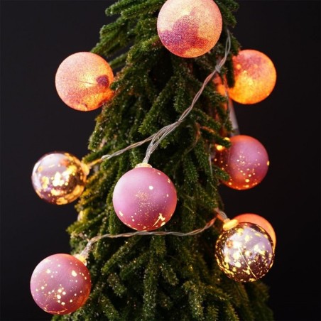 Valguspallid 10 LED roosa 4 cm | FreshDesign.ee