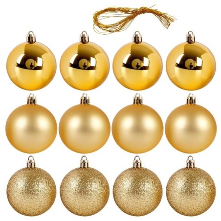 Jõulupuu ehted, kuldsed, purunemiskindlad,... | FreshDesign.ee