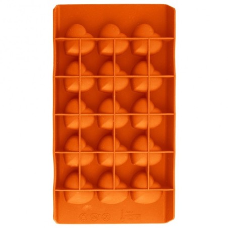 Oranž silikoonist pralineevorm süda | FreshDesign.ee