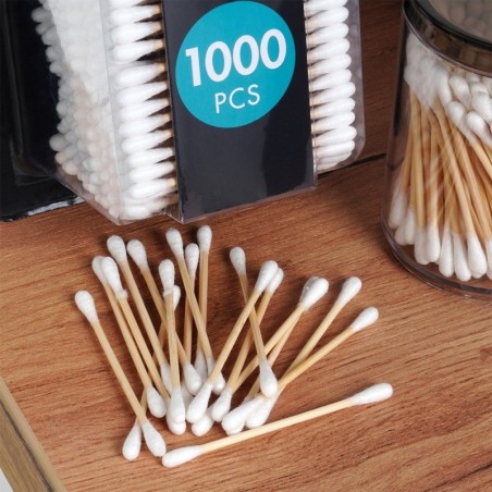 Bambusest puuvillased kosmeetikapulgad 1000 tk. | FreshDesign.ee