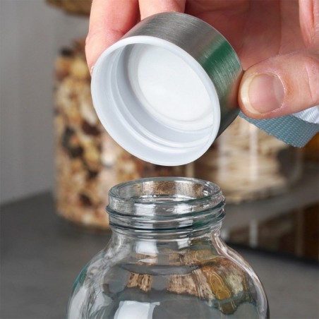 Klaasist kaanega veepudel, tumesinine, 540 ml | FreshDesign.ee