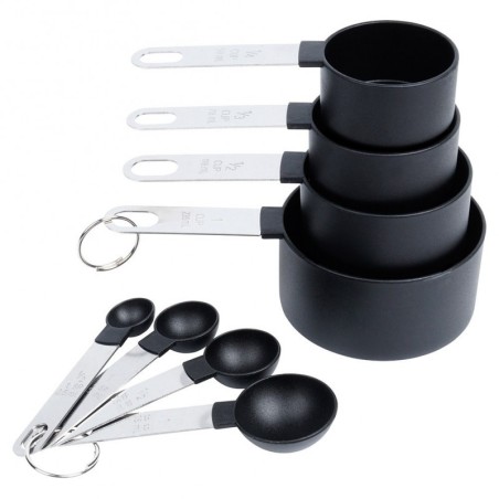 Köögi mõõtetopsid mustad 8 tk. | FreshDesign.ee