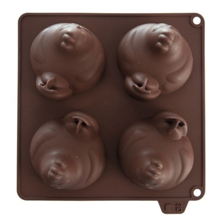 Silikoonküpsise ja pralinee vorm, pruun kana | FreshDesign.ee