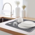 Kummist nõudekuivatusmatt, hall, 40x30,5 cm | FreshDesign.ee