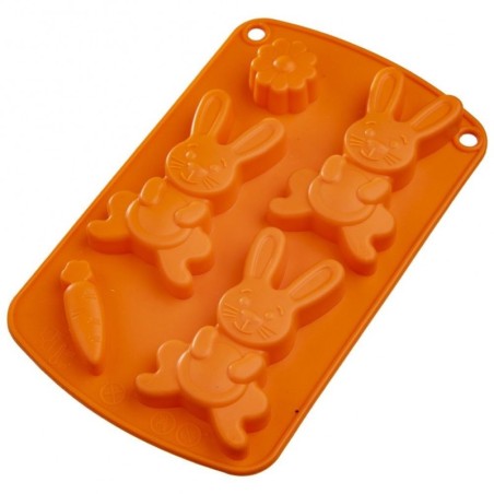 Silikoon jänku küpsise- ja pralineevorm