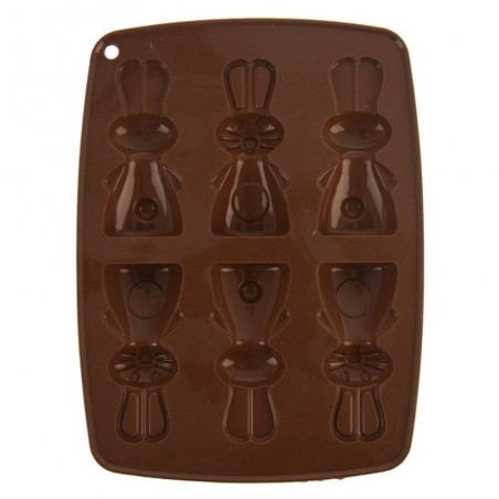 Silikoon pruun jänku küpsise- ja pralineevorm | FreshDesign.ee