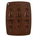 Silikoon pruun jänku küpsise- ja pralineevorm | FreshDesign.ee