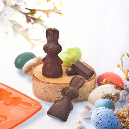 Silikoon koogi- ja pralineevorm, jänku