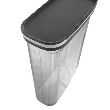 Konteiner koos dosaatoriga, hall, 2,7 l | FreshDesign.ee