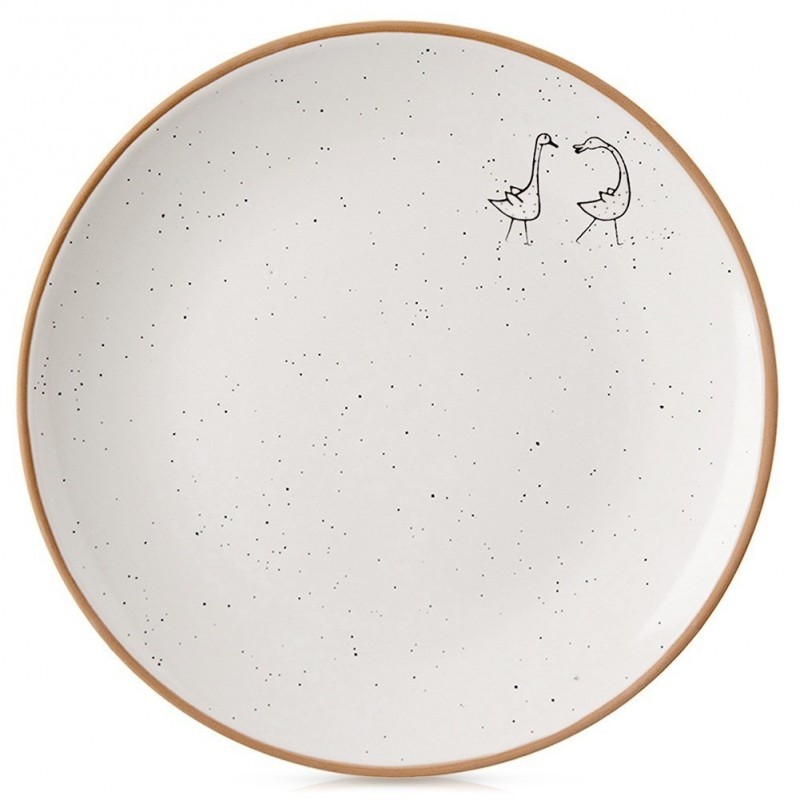 Beež keraamiline magustoidutaldrik 20 cm | FreshDesign.ee