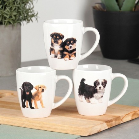 Keraamilised kruusid koerad 220 ml 3 tk.